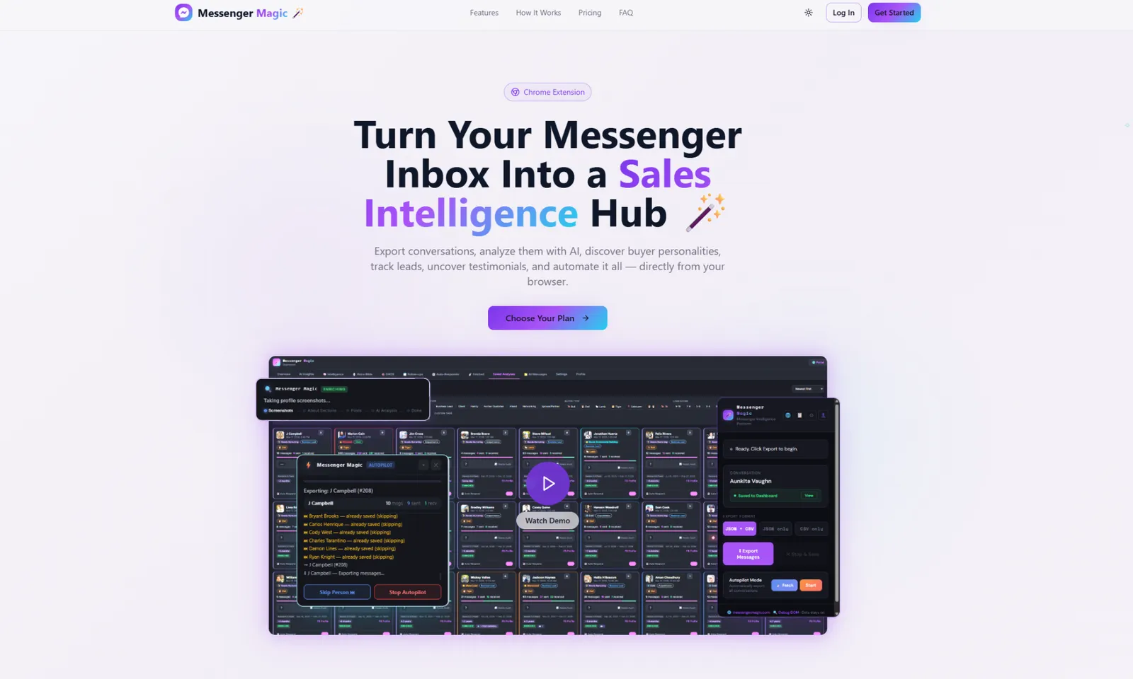 Messenger Magic website