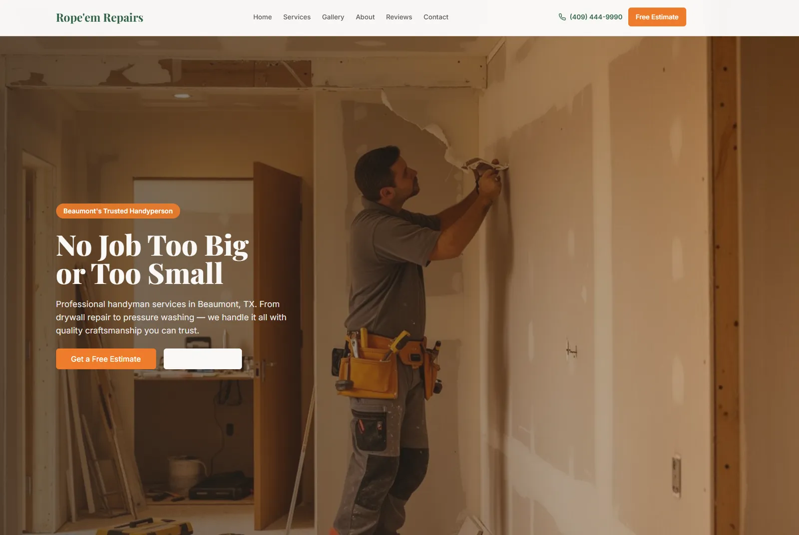Rope'em Repairs website